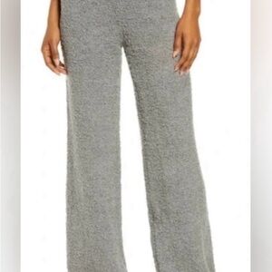 NWT Skims Fuzzy Teddy Cabin Coz Gray Women's Pants Knit